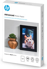 HP Advanced-fotopapir, blankt, 250 g/m2, 10 x 15 cm (101 x 152 mm), 100 ark