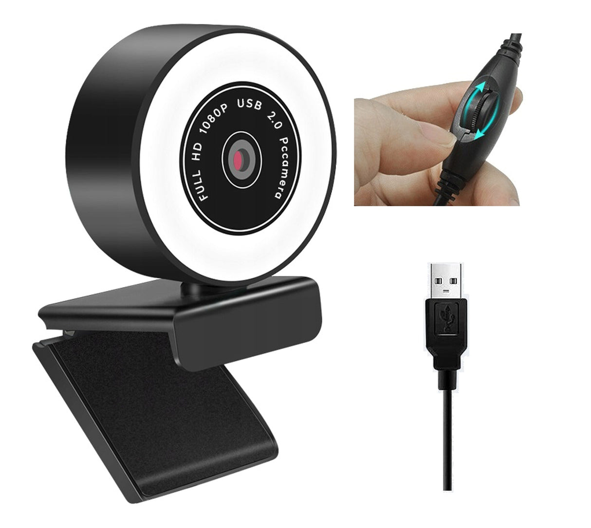 Platinet PCWC2KAF webcam 2 MP 2560 x 1944 pixel USB 2.0 Sort