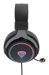 GENESIS Neon 764 Headset Ledningsført Spil USB Type-A Sort