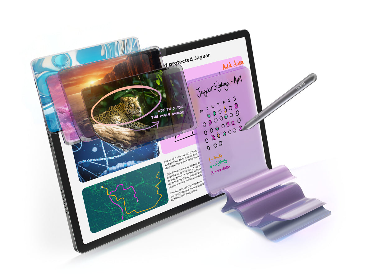 Lenovo Tab Idea Pro ZAE40013GR 12.7' Wi-Fi 8GB RAM 256GB med pen, Luna Grå EU