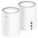 Cudy M3000(2-PACK) V2.0 mesh Wi-Fi-system Dual-band (2,4 GHz / 5 GHz) Wi-Fi 6 (802.11ax) Hvid Intern