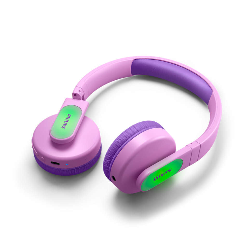 Philips Kids TAK4206PK Trådløs Kabling Hovedtelefoner Pink
