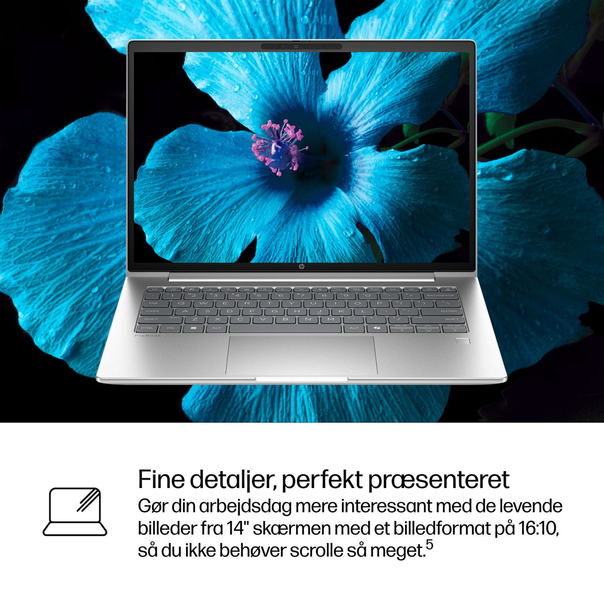 HP ProBook 4 G1i AI PC Intel Core Ultra 5 225U Laptop 35,6 cm (14") WUXGA 16 GB DDR5-SDRAM 512 GB SSD Wi-Fi 7 (802.11be) Windows 11 Pro Sølv