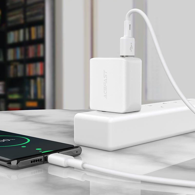 ACEFAST C2-04 USB-kabel 1,2 m USB A USB C Hvid
