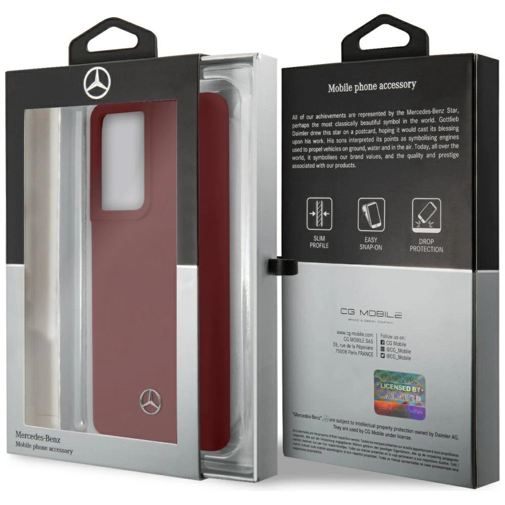 Mercedes MEHCS21LSILRE S21 Ultra G998 rød/rød hårdkasse Silicone Line