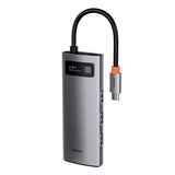 Baseus Metal Gleam Series 5-in-1 Multifunctional HUB USB Type C - USB Type C Power Delivery 100 W / HDMI 4K 30 Hz / 3x USB 3.2 Gen 1 (CAHUB-CX0G)