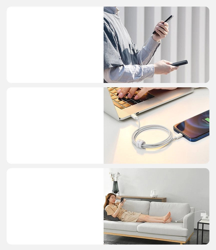 Baseus Superior Series USB-C / Lightning PD 20W 1 m kabel - hvid