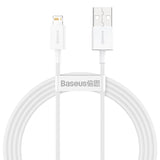 Baseus Superior USB - Lightning kabel 2,4A 1,5 m Hvid (CALYS-B02)