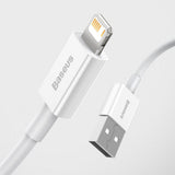 Baseus Superior USB - Lightning kabel 2,4A 1,5 m Hvid (CALYS-B02)