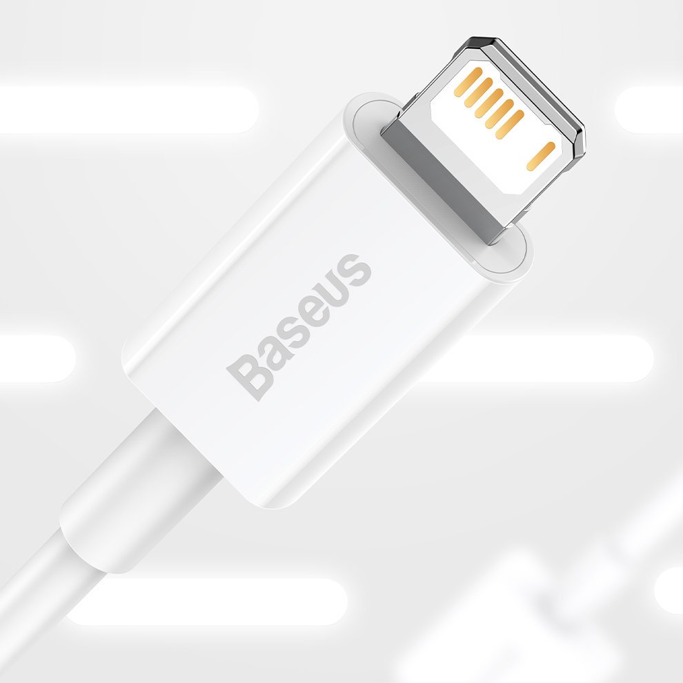 Baseus Superior USB - Lightning kabel 2,4A 1,5 m Hvid (CALYS-B02)
