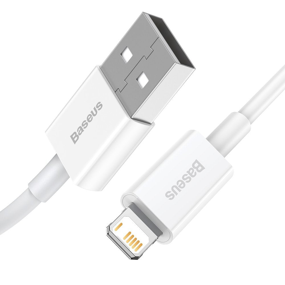 Baseus Superior USB - Lightning kabel 2,4A 1,5 m Hvid (CALYS-B02)