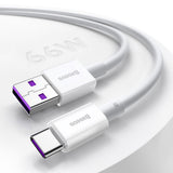 Baseus Superior cable USB - USB TypeC 66 W 6A 2 m White (CATYS-A02)