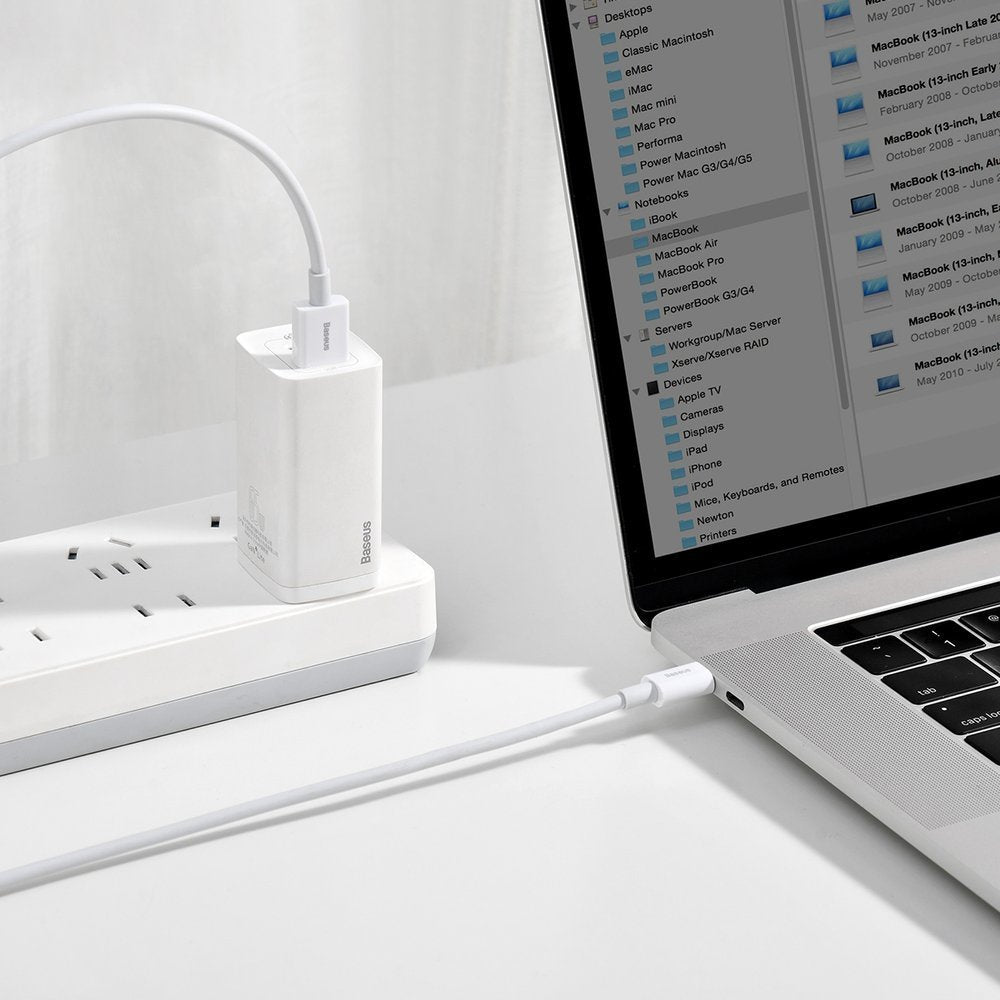 Baseus Superior cable USB - USB TypeC 66 W 6A 2 m White (CATYS-A02)