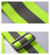 Justerbar reflekterende sele til løbecykel - gul