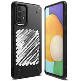 Ringke Onyx Design holdbar TPU Case Cover til Samsung Galaxy A72 4G sort (Paint) (OXSG0047)