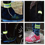 Reflekterende armbånd på cykel med velcro 4 cm gul