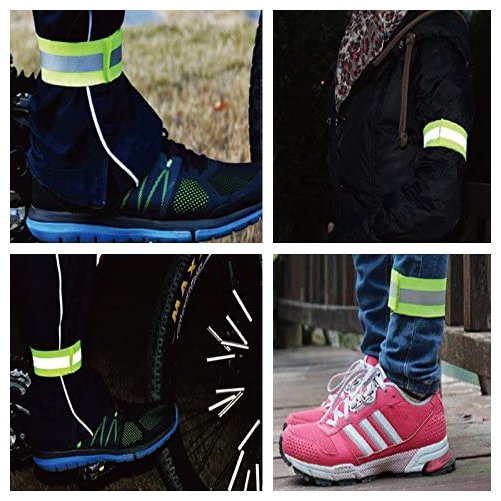 Reflekterende armbånd cykel kører velcro 4cm orange