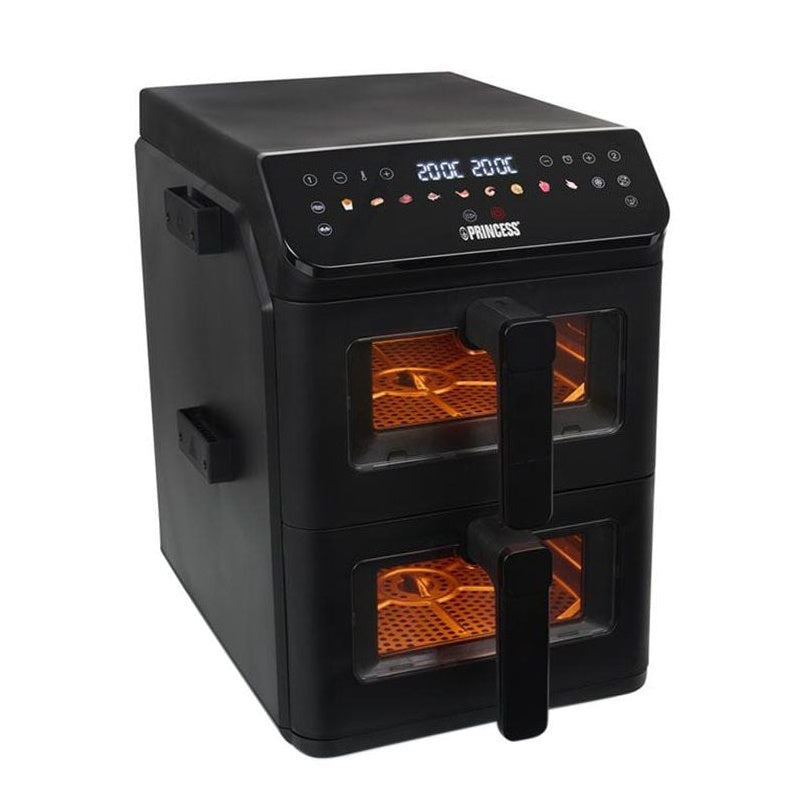 Princess 182490 Double Stack Airfryer 2x5.6L 3kW Sort