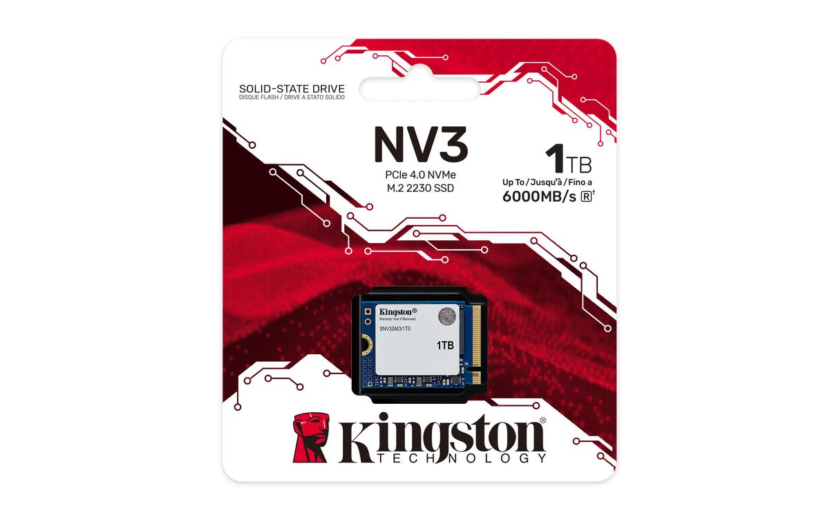 Kingston Technology 1000G NV3 M.2 2230 NVMe SSD