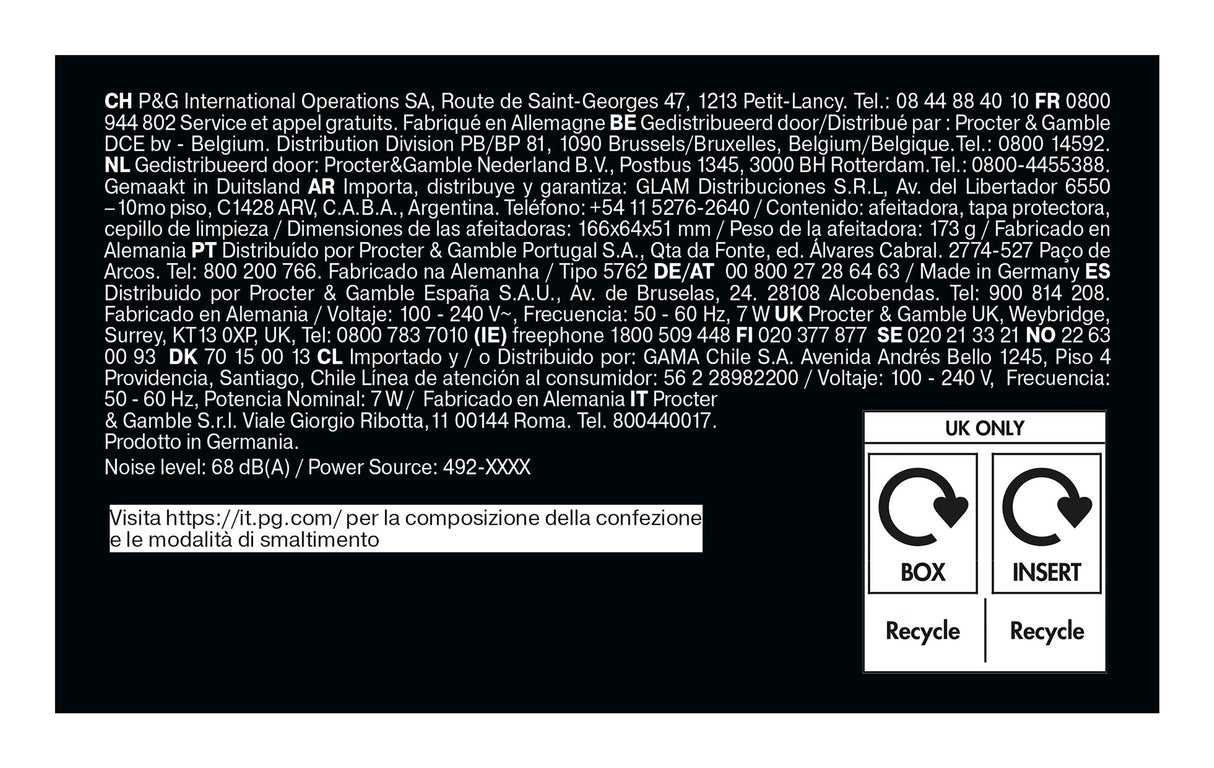 Braun Series 5 52-B1000s Folie shaver Sort