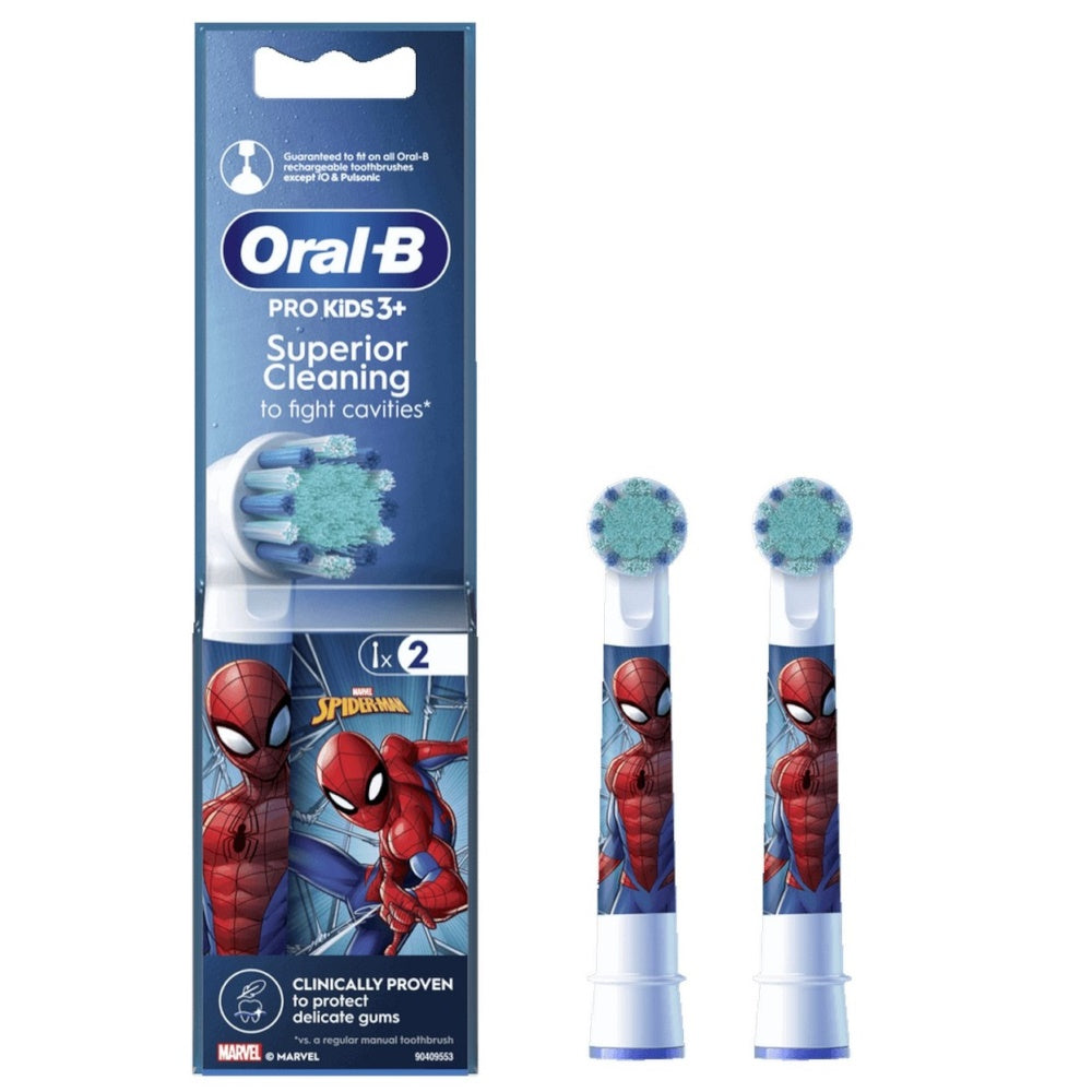 Oral-B Pro Kids 3+ Spiderman Børstehoveder, 2 stk.