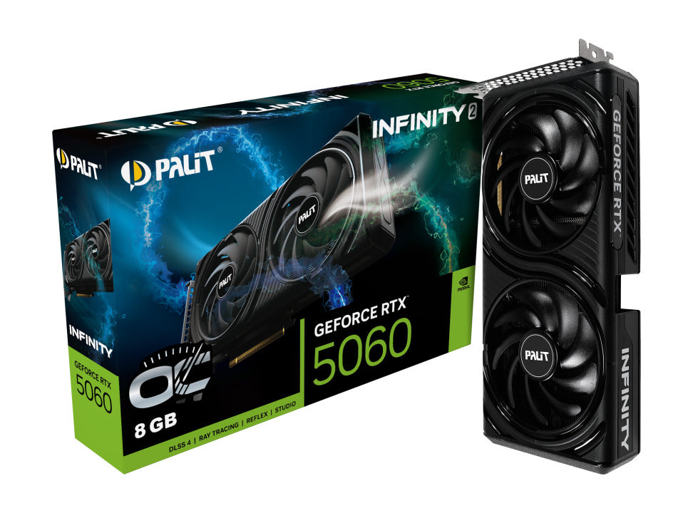 Palit GeForce RTX 5060 Infinity 2 OC V1 NVIDIA GeForce RTX 5060 8 GB