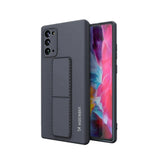 Wozinsky Kickstand Case Silikonhylster med stativ Samsung Galaxy Note 20 Hylster marineblå