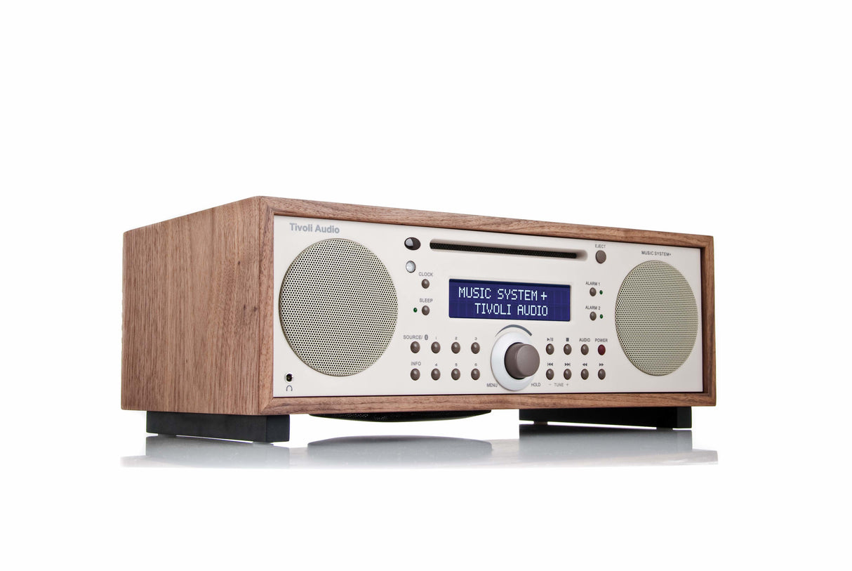 Tivoli Audio Music System BT Digital AM, FM Beige, Valnød MP3-afspilning