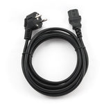 Gembird PC-186-VDE-3M power cord with VDE approval 3 meter Sort
