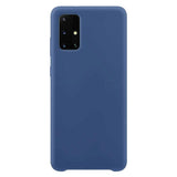 Silicone Case Soft Flexible Rubber Cover til Samsung Galaxy A72 4G mørk blå