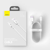 Baseus Superior USB - USB Typ C fast charging data cable 66 W (11 V / 6 A) Huawei SuperCharge SCP 1 m black (CATYS-01)