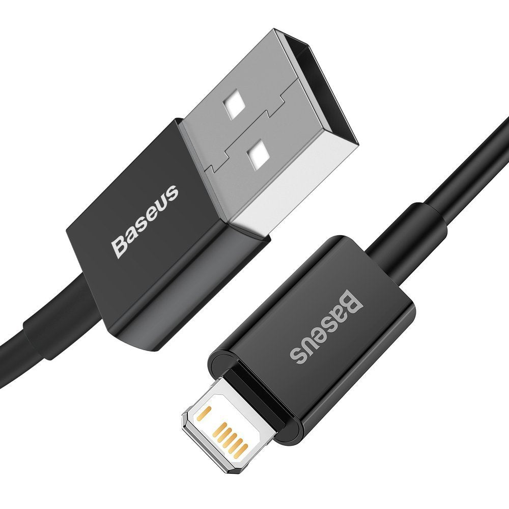 Baseus Superior USB - Lightning kabel 2,4 A 2 m sort (CALYS-C01)