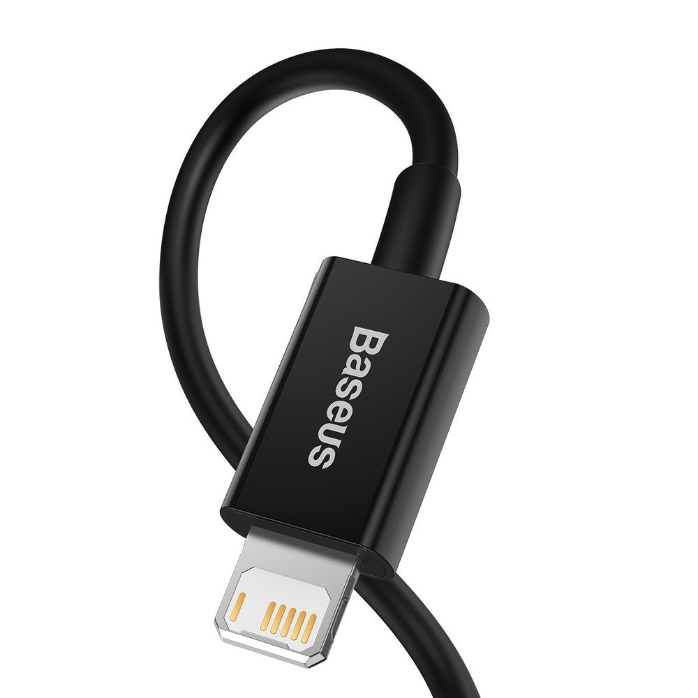 Baseus Superior USB - Lightning kabel 2,4 A 2 m sort (CALYS-C01)