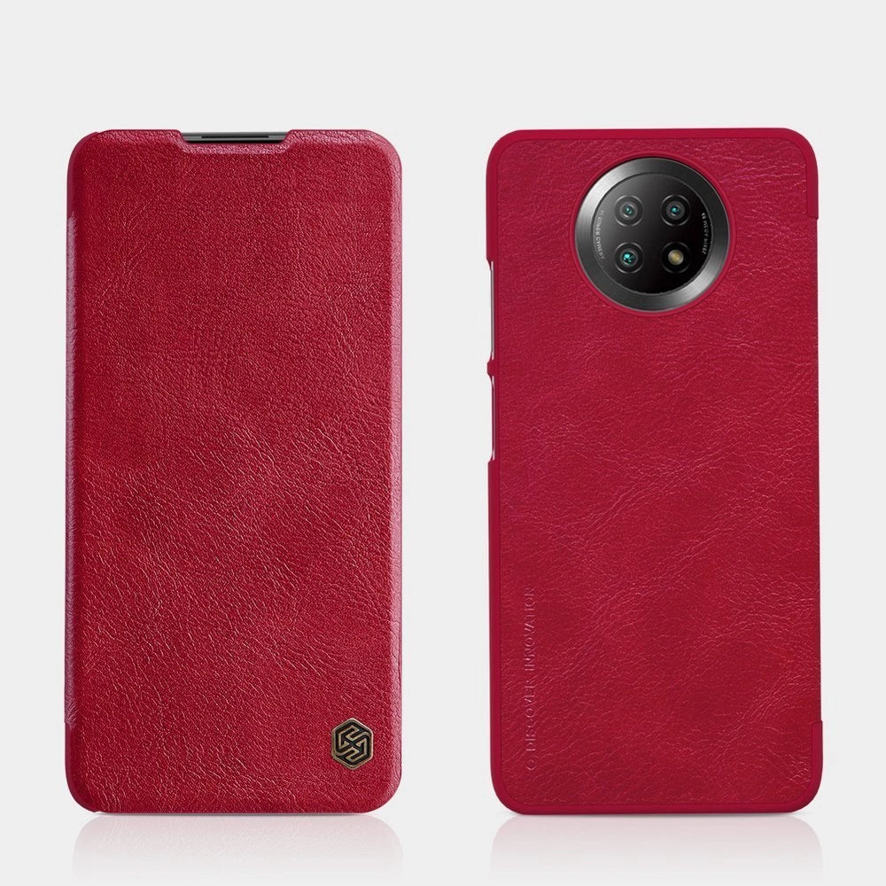 Nillkin Qin læderhylster for Xiaomi Redmi Note 9T 5G brun
