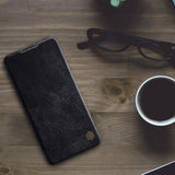 Nillkin Qin læderhylster for Xiaomi Redmi Note 9T 5G brun