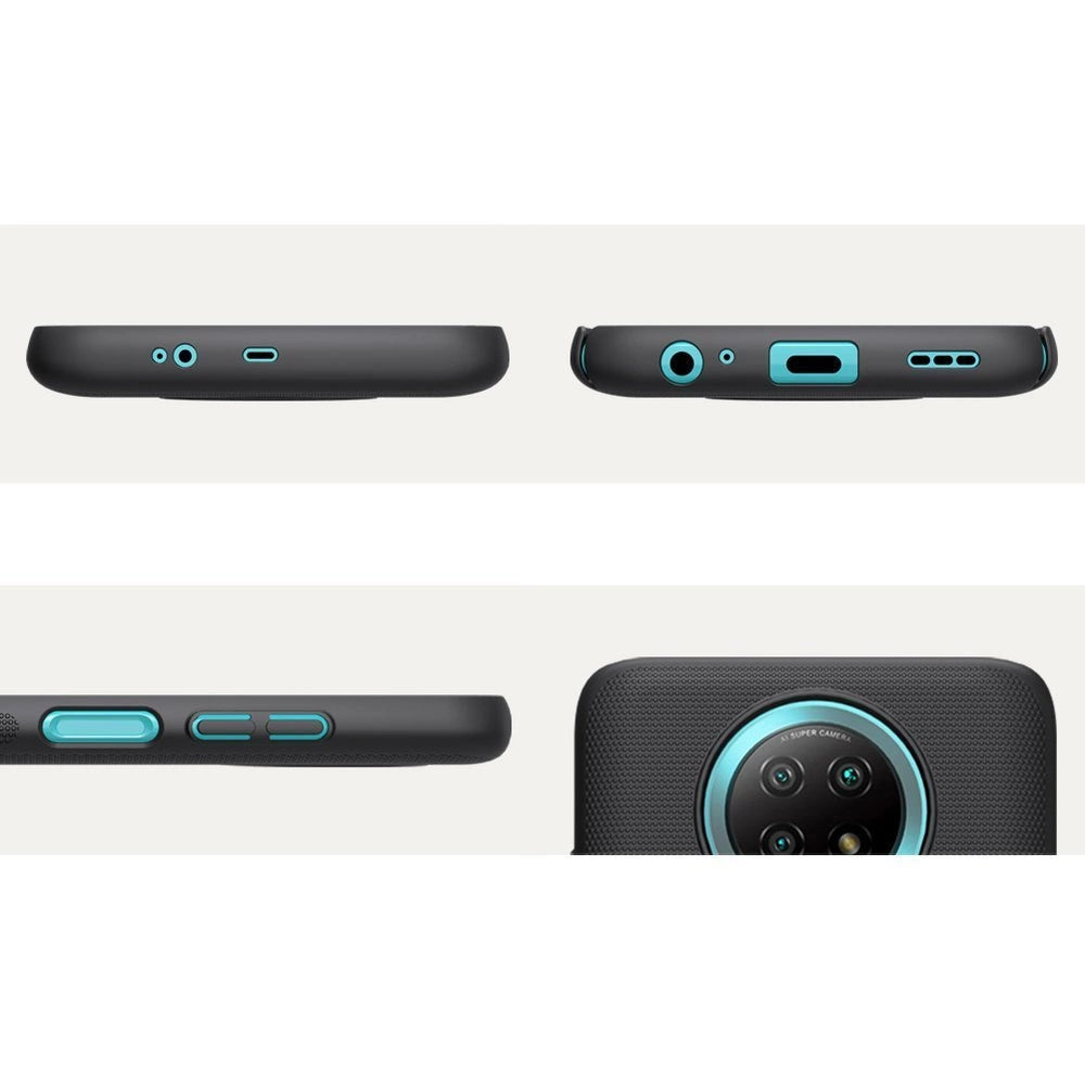 Nillkin Super Frosted Shield forstærket forside til Xiaomi Redmi Note 9T 5G sort