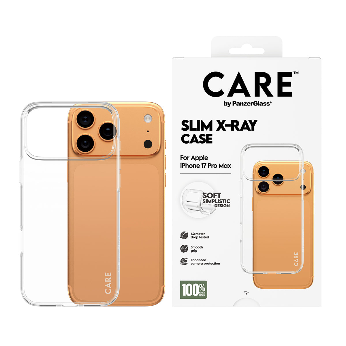 CARE Fashion Case Clear X-Ray Soft Basic iPhone 17 Pro Max