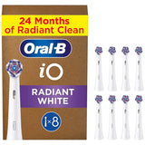 Oral-B iO Radiant White Børstehoveder Hvid, 8 stk.