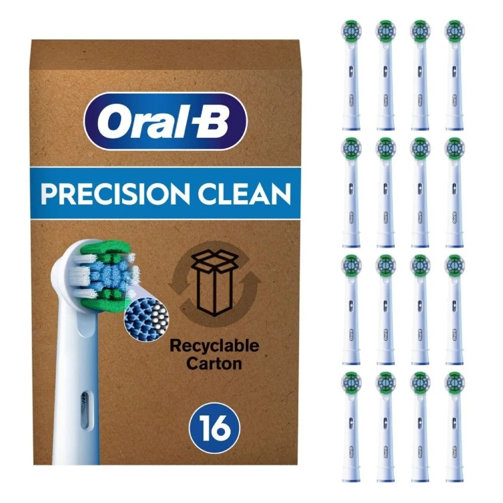Oral-B Pro Precision Clean Børstehoveder Hvid, 16 stk.