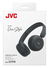 JVC HA-S59W Headset Kabel & trådløs Musik/hverdag USB Type-C Bluetooth Sort