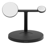 Belkin 3-i-1 Qi2 15W opladningsstander (sort)