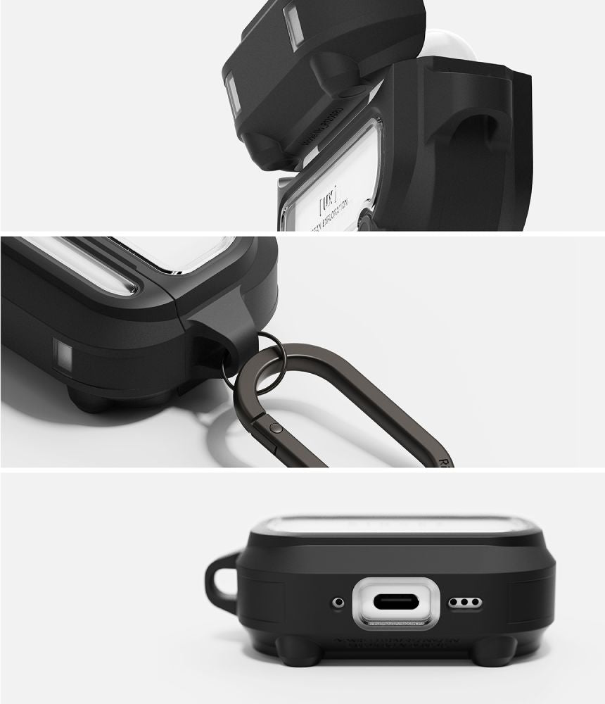 Ringke Ux Magnetisk Magsafe Apple Airpods Pro 3 Sort/Klar