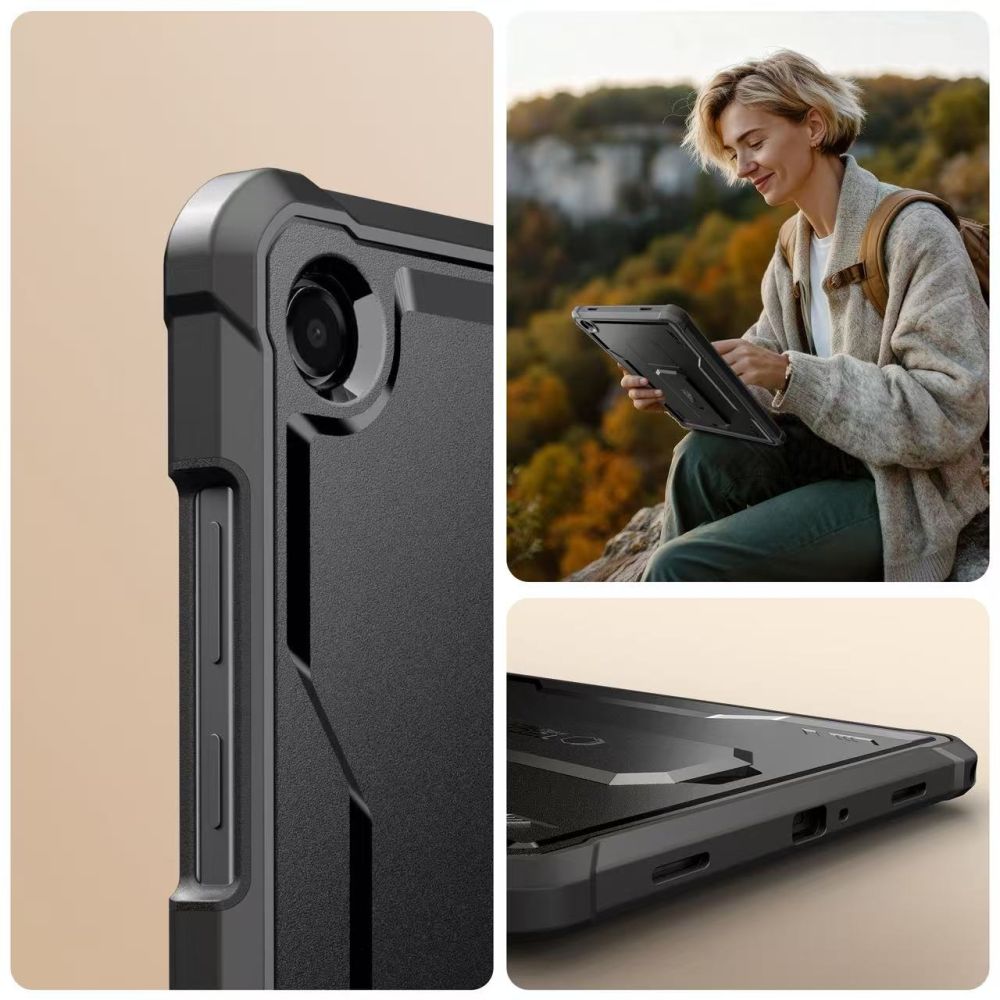 Tech Protect Kevlar Pro 2 Sæt Galaxy Tab A9+ / A11+ Plus 11.0 X210 / X215 / X216 / X230 / X235 / X236 Sort