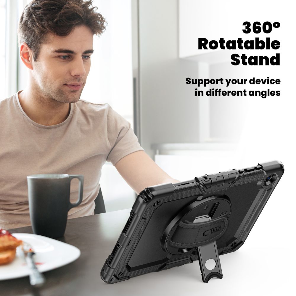 Tech Protect Solid 2 Sæt Galaxy Tab A9+ / A11+ Plus 11.0 X210 / X215 / X216 / X230 / X235 / X236 Sort