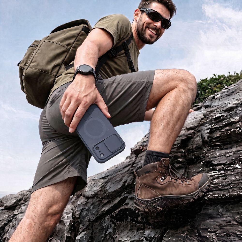 Tech Protect Kevlar Aura Magsafe Iphone 17 Pro / 18 Pro Marineblå