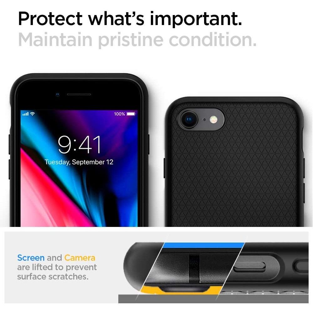 Spigen Liquid Air Iphone 7/8/Se 2020/2022 Sort