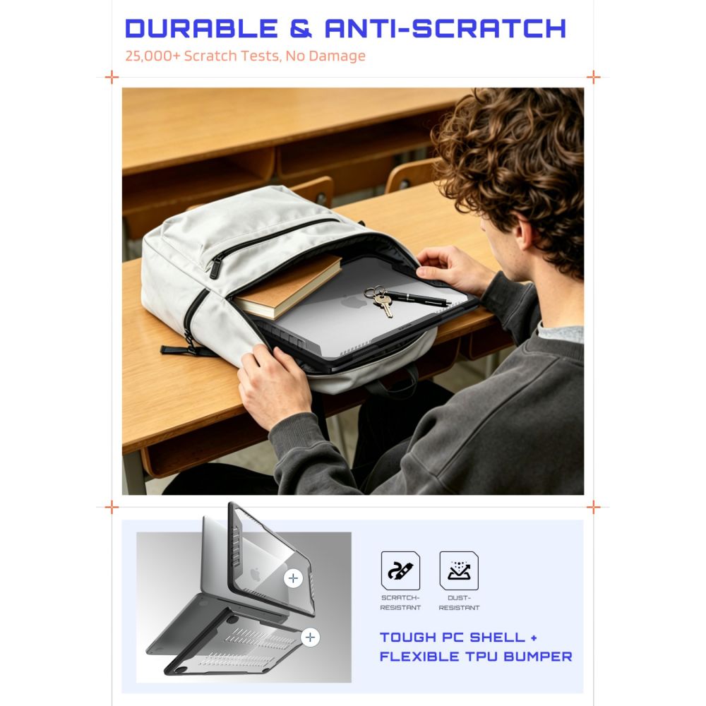 Supcase Unicorn Beetle Pro Macbook Neo 13 2026 Sort/Klar