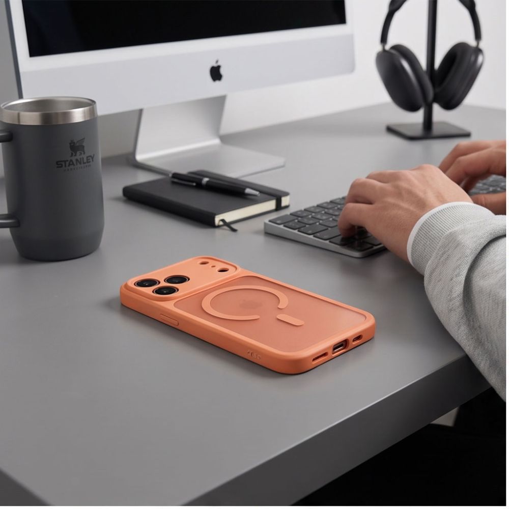 Tech Protect Basicmag Magsafe Iphone 17 Pro Max / 18 Pro Max Matte Cosmic Orange