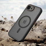 Tech Protect Magcam Magsafe Iphone 16 E / 17 E Mat Sort/Rød