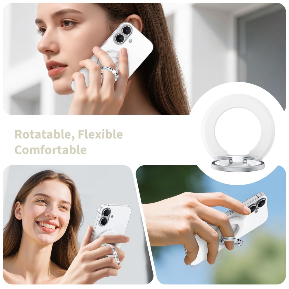 Tech Protect Mmr500 Magnetisk Magsafe Telefonring Hvid
